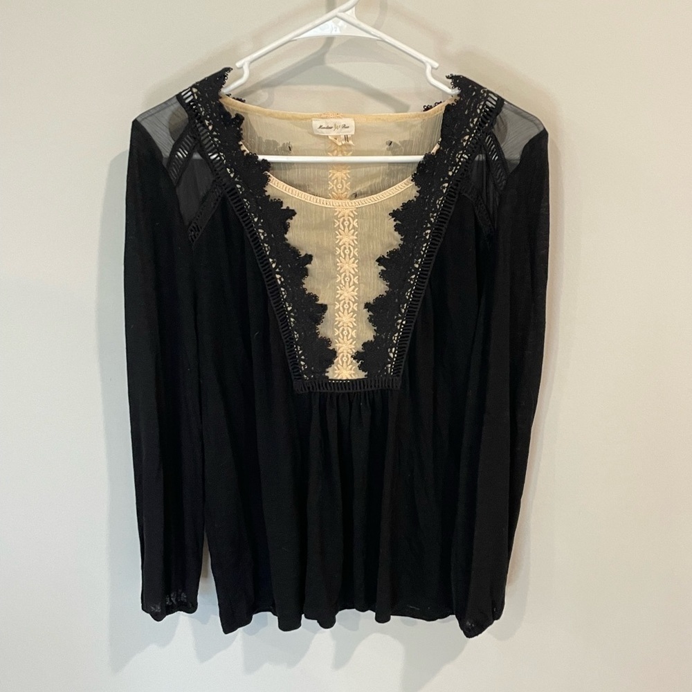 Anthropologie Meadow Rue Darcy Lace Nima Blouse
